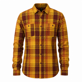 Buy cardinal-gold MENS FLANNEL SHIRT - B8220