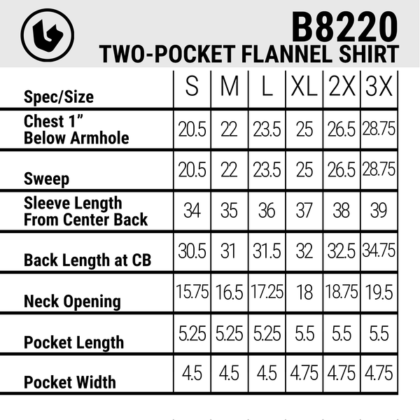 MENS FLANNEL SHIRT - B8220