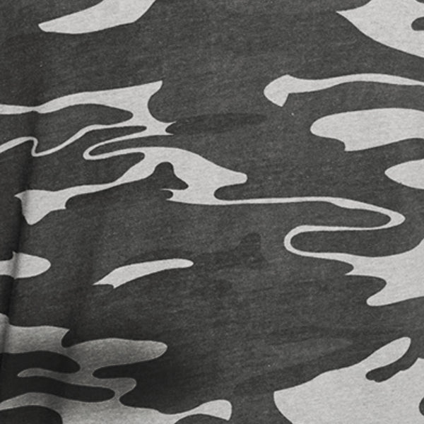 BURNSIDE MENS ENZYME WASHED FRENCH TERRY CAMO PRINT PULLOVER HOODIE - B 8605