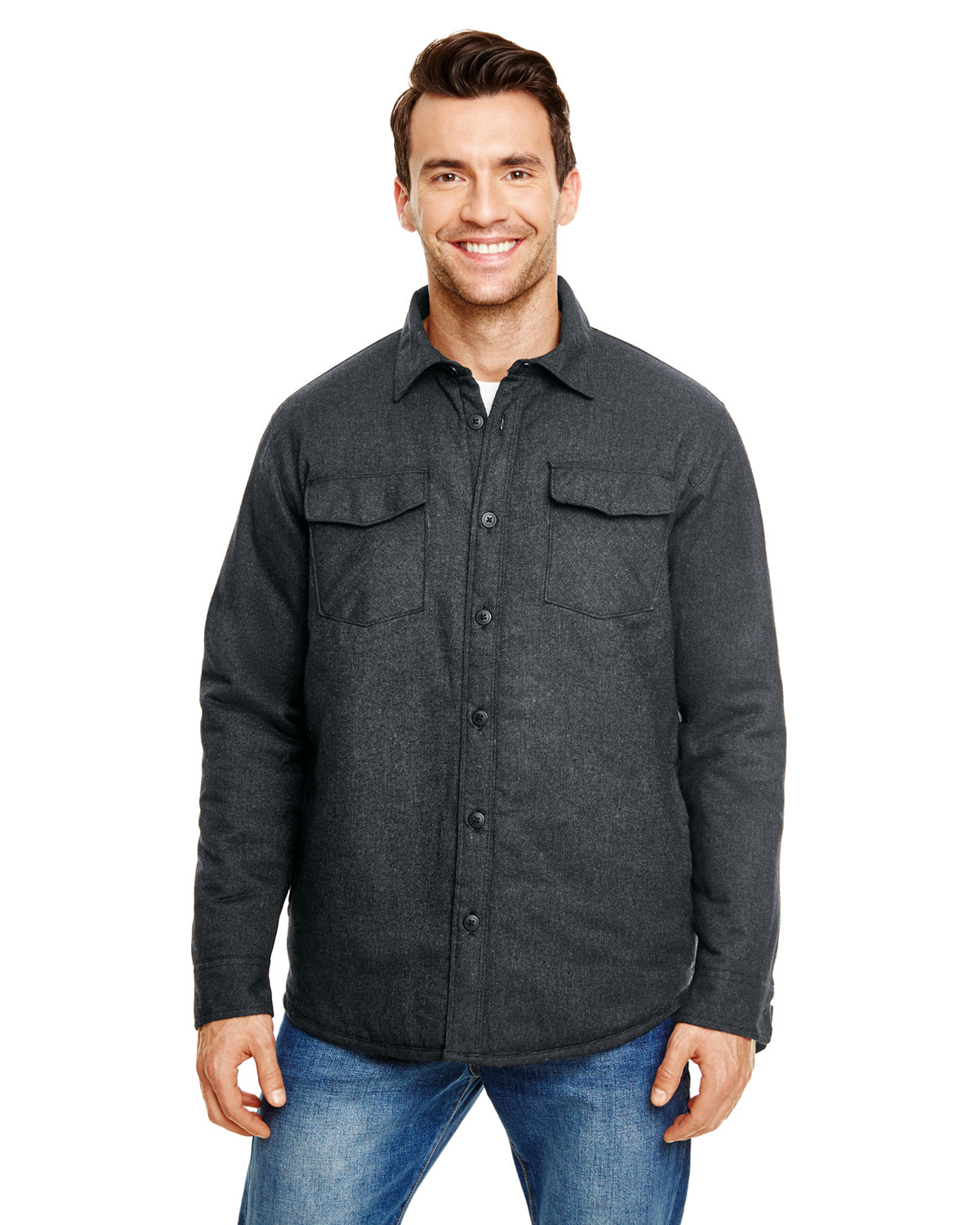 MENS FLANNEL JACKET WITH POLY LINING - B8610 | Burnside Sierra