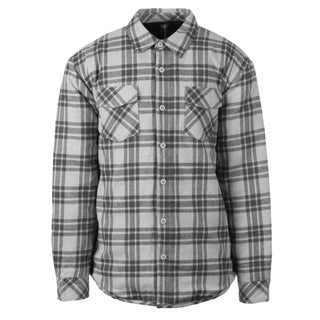 Buy grey-steel MENS FLANNEL JACKET WITH POLY LINING - B8610