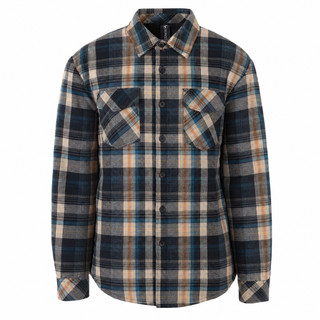 Buy khaki MENS FLANNEL JACKET WITH POLY LINING - B8610