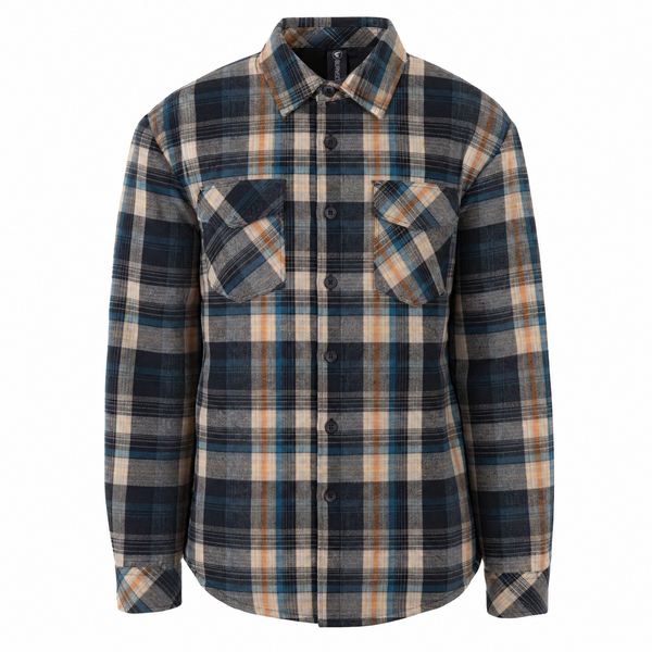 MENS FLANNEL JACKET WITH POLY LINING - B8610