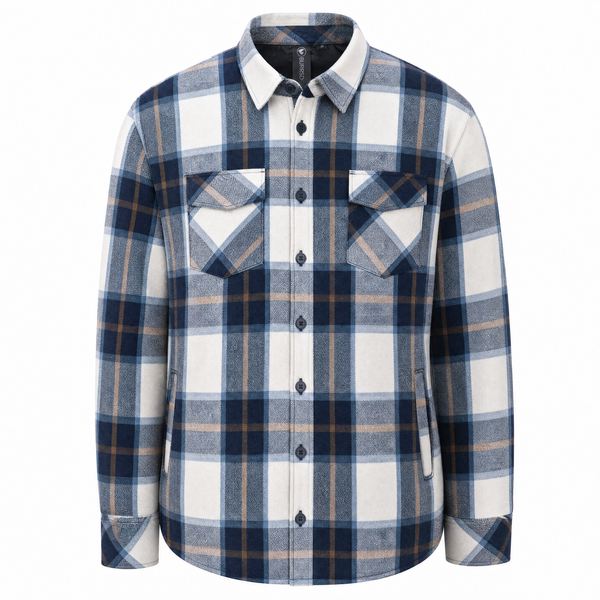 MENS FLANNEL JACKET WITH POLY LINING - B8610