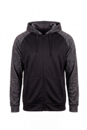 BURNSIDE FULL ZIP PERFORMANCE RAGLAN HOODIE - B8660
