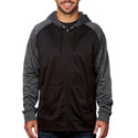 BURNSIDE FULL ZIP PERFORMANCE RAGLAN HOODIE 210 GSM - B 8660