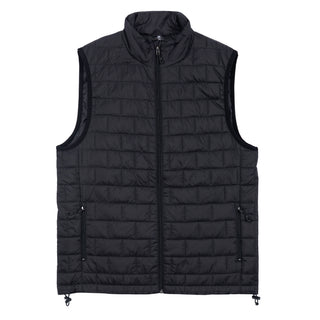 Buy black BURNSIDE QUILTED PUFFER VEST - B8703