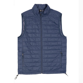 Buy navy BURNSIDE QUILTED PUFFER VEST - B8703