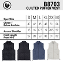 BURNSIDE QUILTED PUFFER VEST - B8703