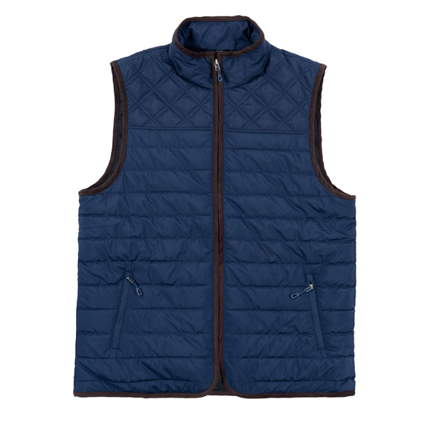 FLANNEL LINED PUFFER VEST - B8710
