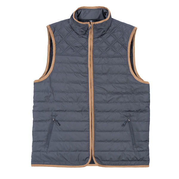 FLANNEL LINED PUFFER VEST - B8710