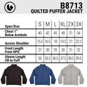 BURNSIDE QUILTED PUFFER JACKET - B8713