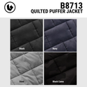 BURNSIDE QUILTED PUFFER JACKET - B8713