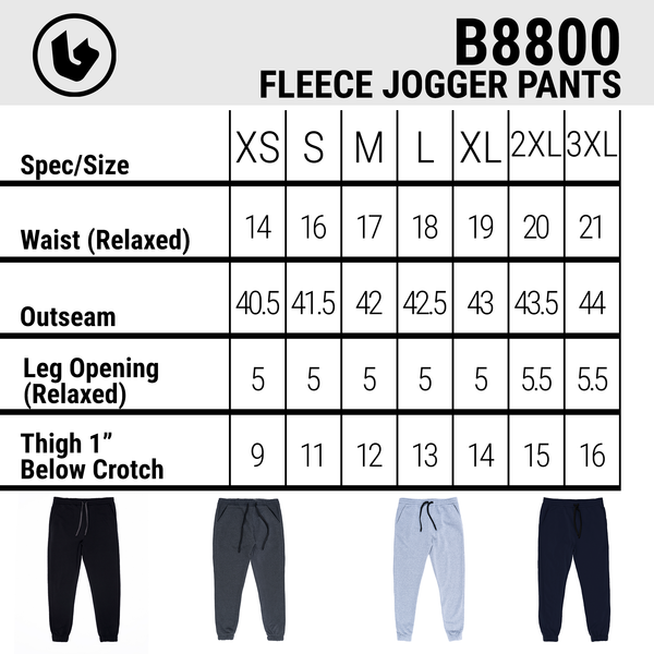 FLEECE JOGGER PANTS - B8800