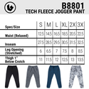 BURNSIDE TECH FLEECE KNIT JOGGER PANT - B8801