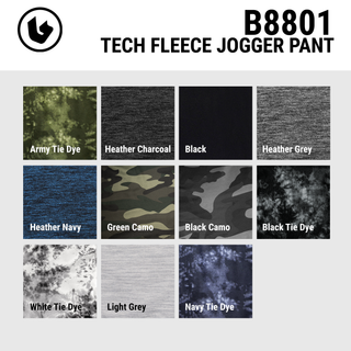 BURNSIDE TECH FLEECE KNIT JOGGER PANT - B8801