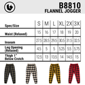 FLANNEL JOGGER PANT- COMFY COLLECTION - B8810