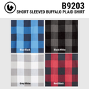 BUFFALO PLAID Y/D SHORT SLEEVE SHIRT - B9203
