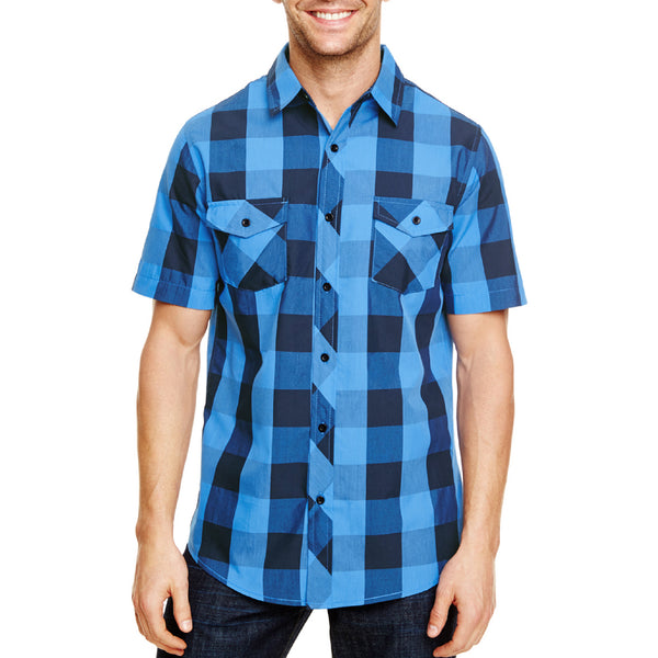 Burnside Short Sleeve Buffalo Plaid - B9203