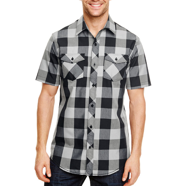 Burnside Short Sleeve Buffalo Plaid - B9203