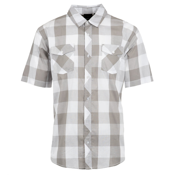 BUFFALO PLAID Y/D SHORT SLEEVE SHIRT - B9203
