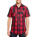 Burnside Short Sleeve Buffalo Plaid - B9203