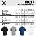 MENS WOVEN CVS S/S SHIRT - B9217