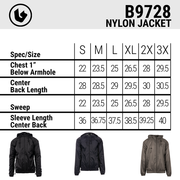 MENS NYLON JACKET - B9728