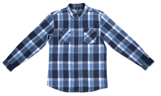 Buy blue-yellow MENS FLANNEL SHIRT- BJ8281