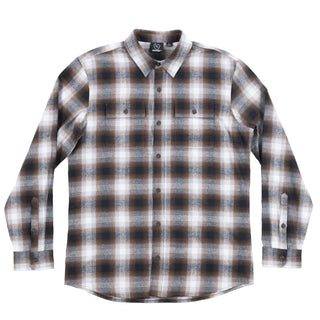 Buy grey-brown MENS WOVEN YD FLANNEL SHIRT - BJ8283