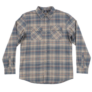 Buy tan MENS WOVEN YD FLANNEL SHIRT - BJ8283