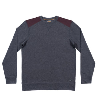Buy burgundy HEATHERED KNIT SHIRT	 - BQ8111