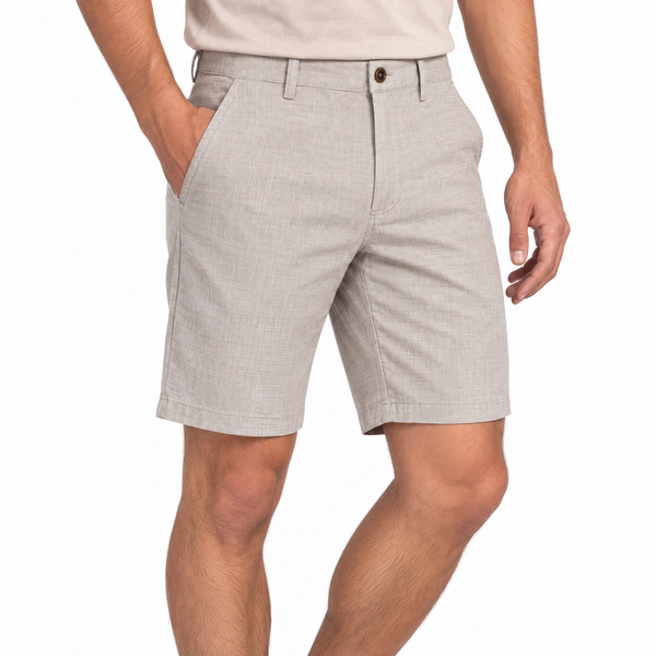 MENS COTTON/LINEN SHORT	 - BR9836-RS