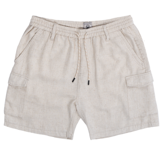 Buy natural MENS COTTON/LINEN SHORT	 - BU9853