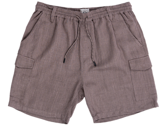 Buy walnut MENS COTTON/LINEN SHORT	 - BU9853