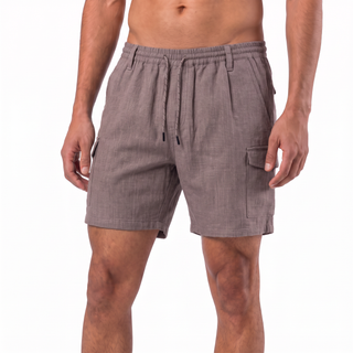 MENS COTTON/LINEN SHORT	 - BU9853
