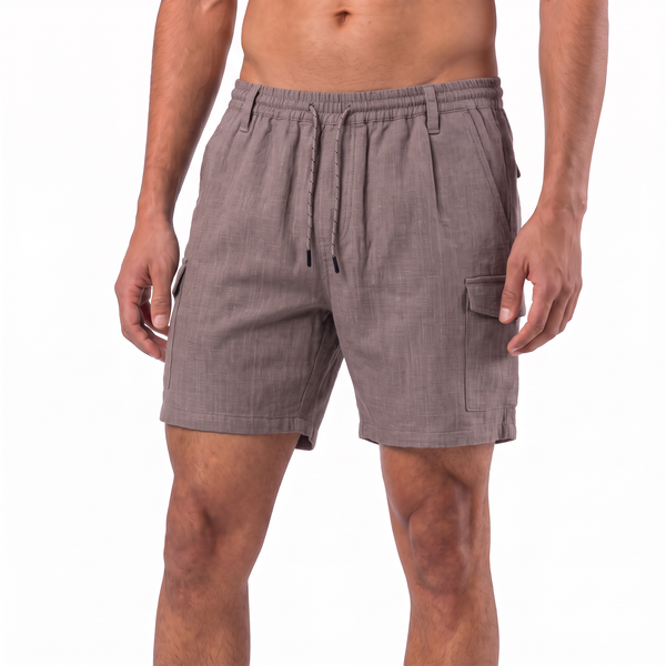 MENS COTTON/LINEN SHORT	 - BU9853