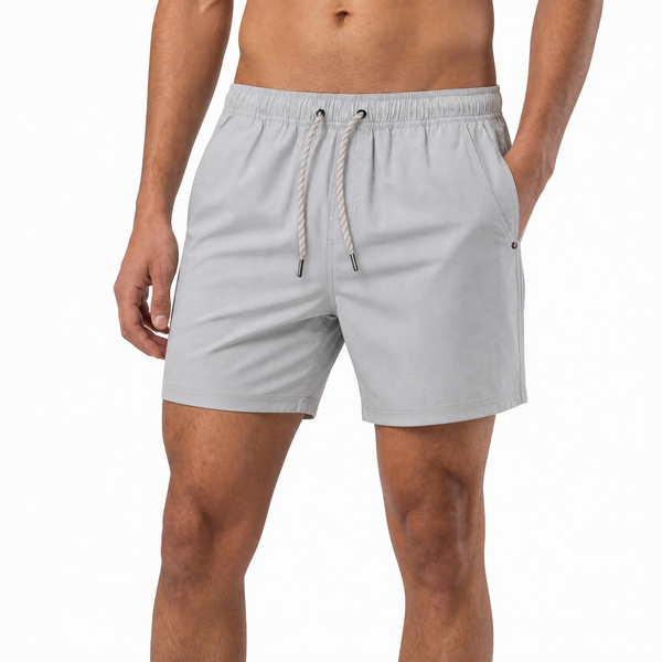 MENS ELASTIC WAISTBAND SHORT WITH LINER 7 INCH INSEAM - BU9856