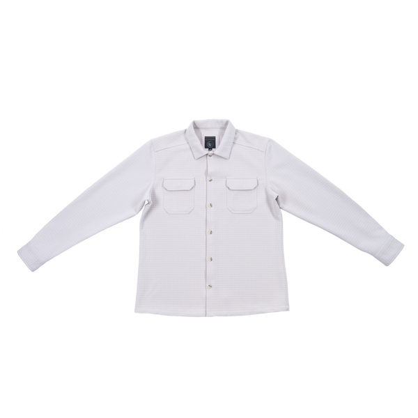 TEXTURED JACQUARD SHIRT JACKET - BV8163