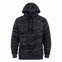 BURNSIDE MENS ENZYME WASHED FRENCH TERRY CAMO PRINT PULLOVER HOODIE - B8605