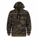 BURNSIDE MENS ENZYME WASHED FRENCH TERRY CAMO PRINT PULLOVER HOODIE - B8605