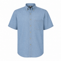 MENS SHORT SLEEVE COTTON DENIM SHIRT - S6211