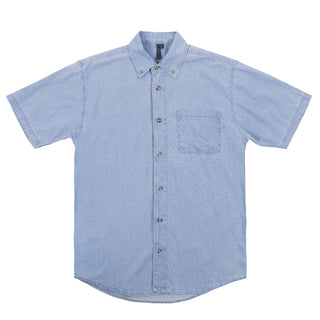 Buy light-denim MENS S/S COTTON DENIM SHIRT - S 0211