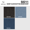 MENS S/S COTTON DENIM SHIRT - S0211
