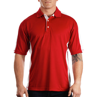 Buy red-white Sierra Pacific Mesh Tech Color Block Polo - S0465