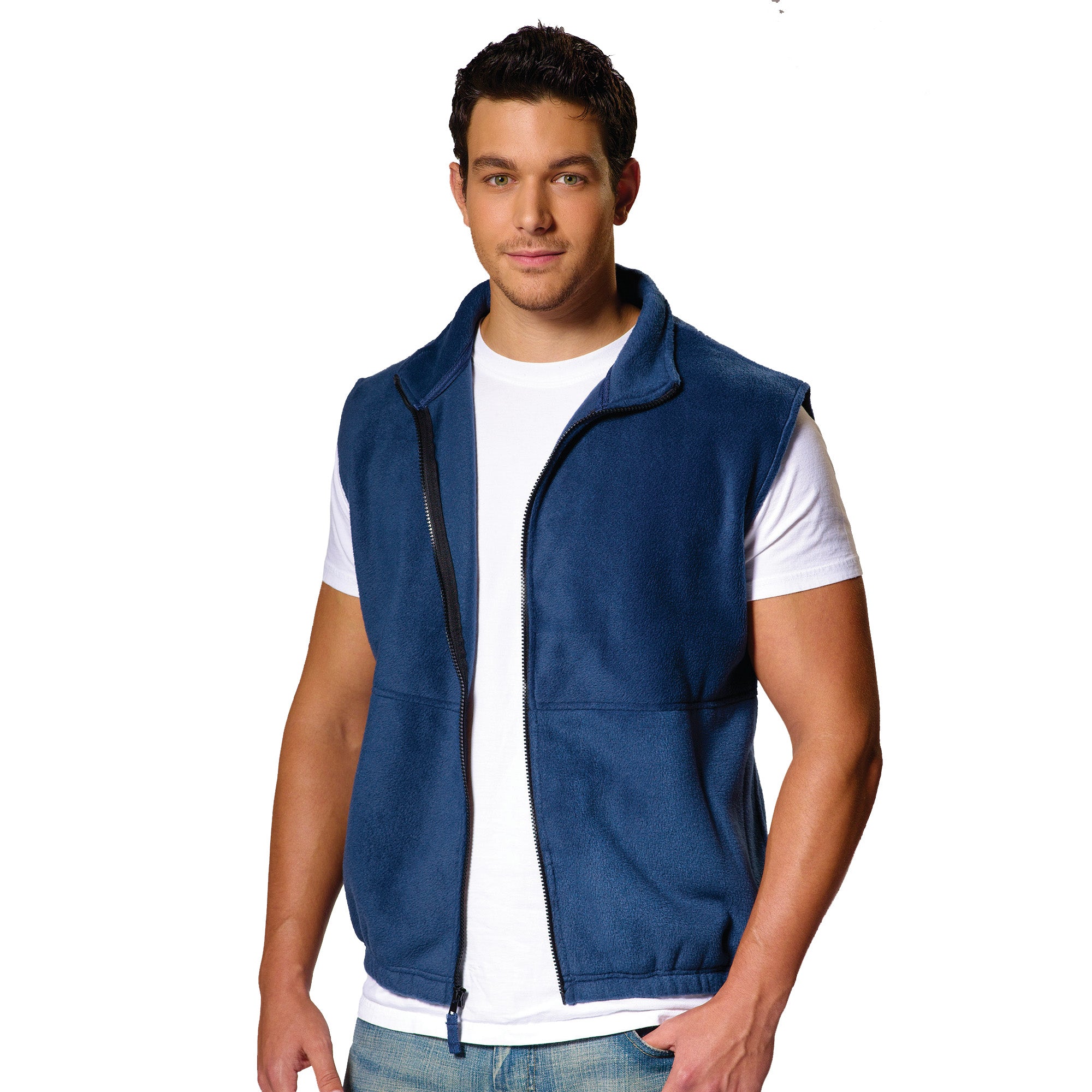 MENS FULL ZIP ARCTIC POLAR FLEECE VEST - S3010 | Burnside Sierra
