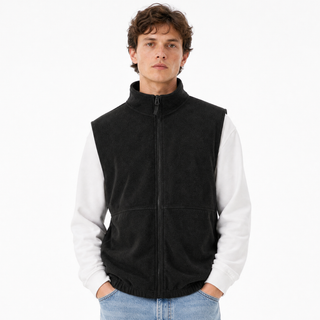 MENS FULL ZIP ARCTIC POLAR FLEECE VEST - S3010