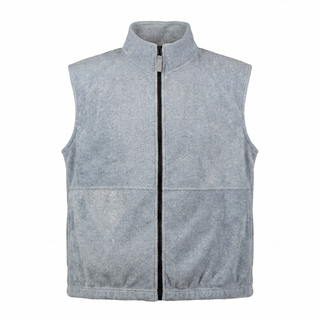 Buy heather-grey MENS FULL ZIP ARCTIC POLAR FLEECE VEST - S3010