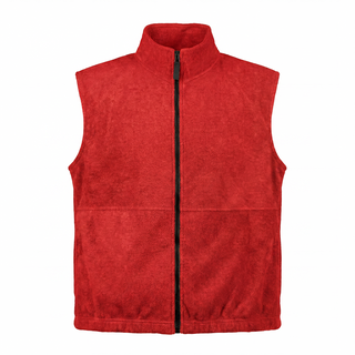 Buy red MENS FULL ZIP ARCTIC POLAR FLEECE VEST - S3010