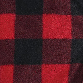 Buy red-black MENS FULL ZIP POLAR FLEECE JACKET - S 3061